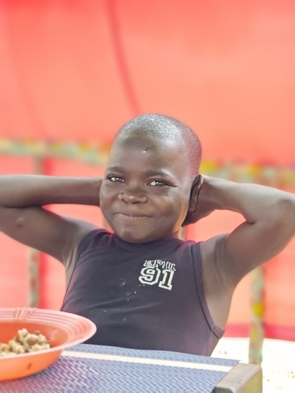 Portrait of D&eacute;rcio O., a child at Goodwill Vulnerable Children's Home