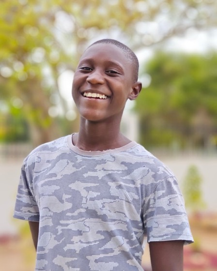 Portrait of Milton, a child at Goodwill Vulnerable Children's Home