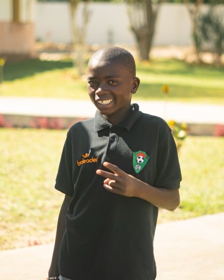 Portrait of Vasco, a child at Goodwill Vulnerable Children's Home