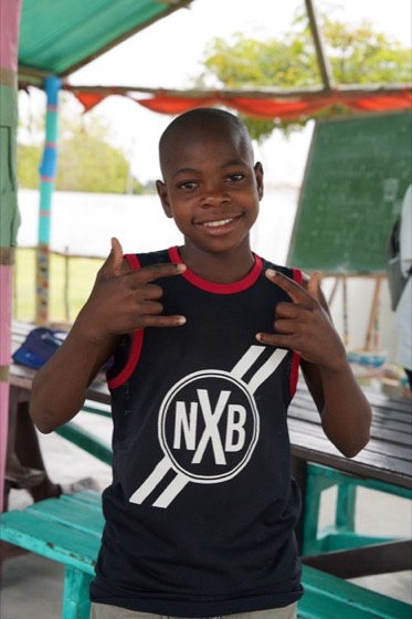Portrait of Velson, a child at Goodwill Vulnerable Children's Home